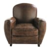 Clubsessel aus Leder, braun